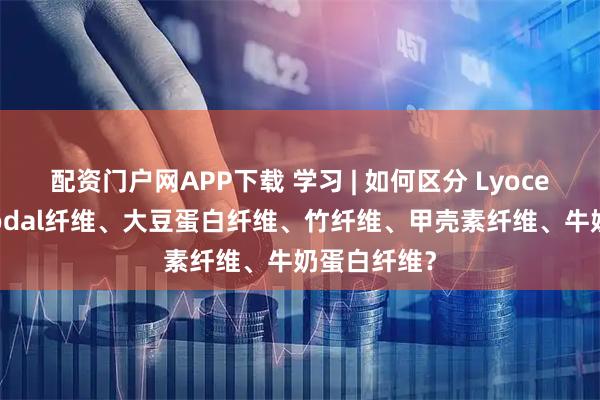 配资门户网APP下载 学习 | 如何区分 Lyocell纤维、Modal纤维、大豆蛋白纤维、竹纤维、甲壳素纤维、牛奶蛋白纤维？